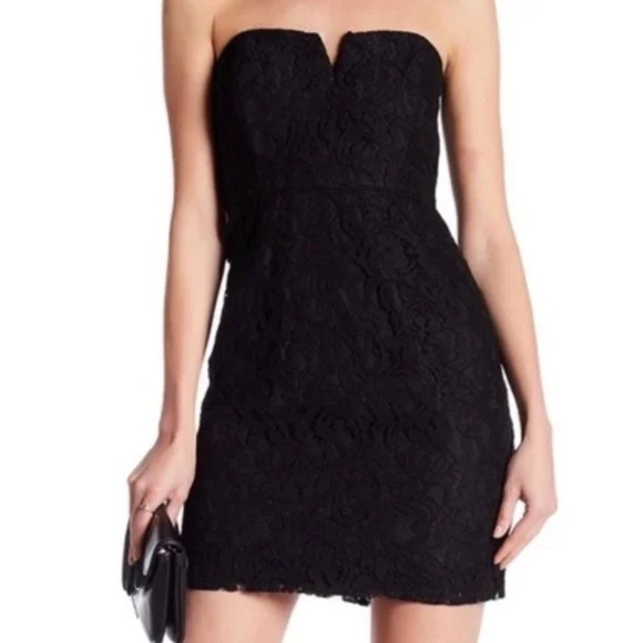 J. Crew Dresses & Skirts - NWT J. Crew Cathleen Black Lace Dress Strapless Lined Size 12